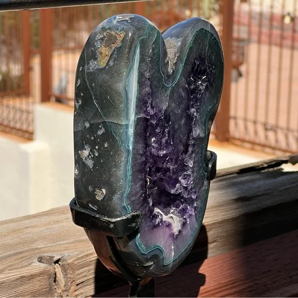 Purple Amethyst with Calcite ππ PAC12 - Picture 4 of 6